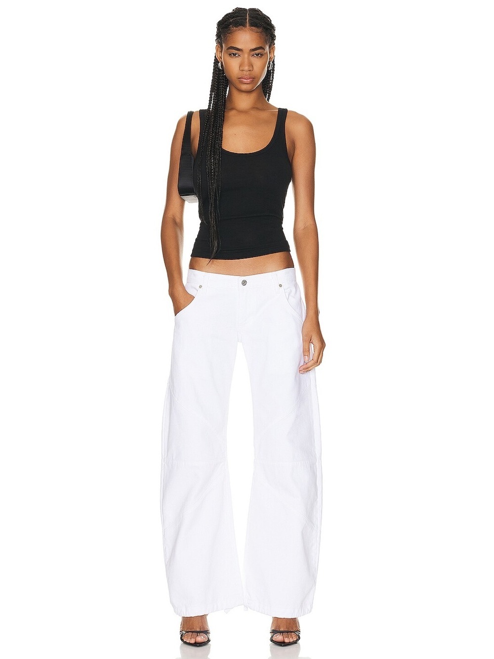 EB denim Frederic low rise wide leg barrel jeans